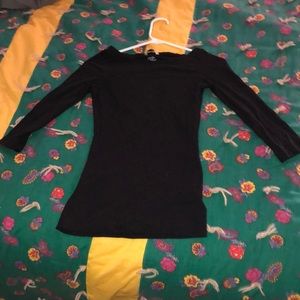 Black long sleeve top